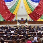 L&rsquo;hémicycle de l&rsquo;Assemblée nationale centrafricaine