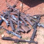 des armes stockées au camp Mpoko@Eric Ngaba
