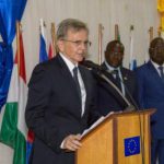 Jean Pierre Raymondet Commoy et les ministres centrafricains@Eric Ngaba