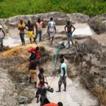Un chantier de diamants à Berberati@Eric Ngaba