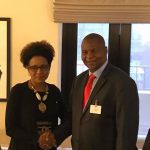 Michaelle Jean et le président Faustin Archange Touadera@Presse Présidentielle
