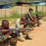Les FACA en formation au Kamp Kassaî à Bangui@Eric Ngaba