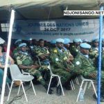Les fonctionnaires de l&rsquo;ONU lors de la journée des casques bleus à Bangui@Eric Ngaba