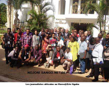 Photo de familles des journalistes à la COP22 au Maroc@Eric Ngaba