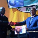 Remise de l&rsquo;Atlas du bassin du Congo par le représentant du SG CICOS@Eric Ngaba