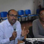 Richard Razaaly, Gestionnaire Fonds Bêkou et Aurélie Ngo Belnoun, Chargée à la Com de la délégation de l&rsquo;UE en RCA@Eric Ngaba