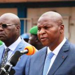 Le président Touadera et son premier ministre Sarandji