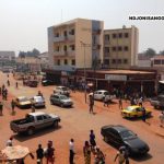 Vue du centreville de Bangui, capitale centrafricaine@Erick Ngaba