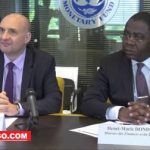 Samir Jahjah chef de mission FMI et Henri-Marie Dondra, ministre des finances
