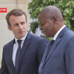 le président français Emmanuel Macron_et son homologue centrafricain Faustin Archange Touadera à Paris