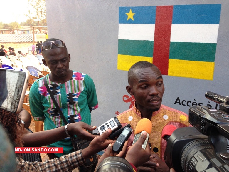 Stéphane Donatus Lokoua et Joël Moyeyegue Salebo, coordonnateur de l'Urgences panafricanistes de Centrafrique@image Erick Ngaba