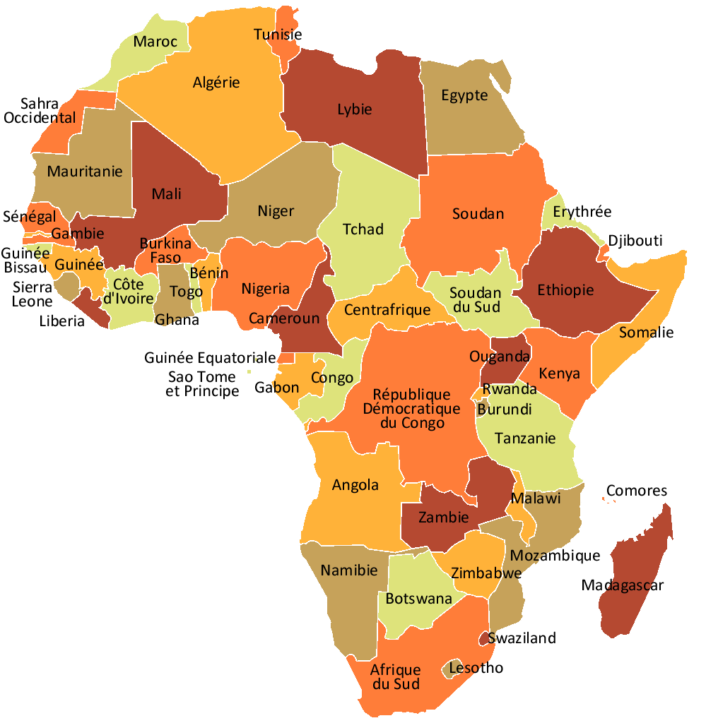 AFRIQUE  Origine et significations des noms des pays Africains
