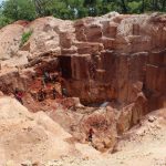 Un trou de mine d&rsquo;or de Krandja près de Ndachima@photo Erick Ngaba