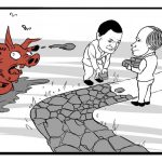 chemin de paix en Centrafrique vue de la caricature