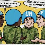 Les Casques bleus en caricature