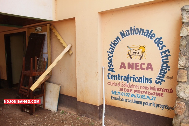 SIège du bureau de l'ANECA en état de vandalisme @photo Erick Ngaba