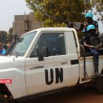 Les casques bleus de la Minusca en patrouillle dans Bangui@photo Erick Ngaba
