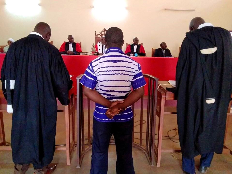 Procès du caporal chef Achille Désiré Le Grand Yamanza à la Cour Criminelle de Bangui@ photo La Joyce image