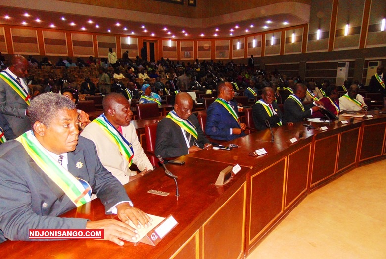 Vue de l'hémicycle de l'Assemblée nationale centrafricaine@photo Erick Ngaba
