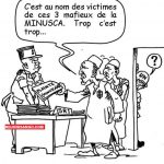 Caricature schématisant le dépôt de plainte contre les agents de la Minusca@dessein Jimmy Nzeko