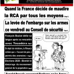 A la UNE du journal Ndjoni Sango