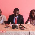 Sierra Maurice Mambissi, candidat à la présidence du CNJ entouré de son équipe@photo Marly Pala.