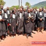 Les avocats centrafricains en protestation @crédit photo Cyrille Yapendé