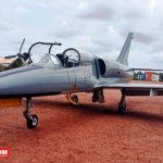 Avion chasseur Albatros offert par la Russie aux forces armées centrafricaines (FACA) à Bangui