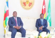 RCA: le président Touadera à Lomé pour consolider les relations sud-sud