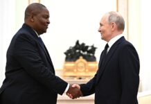 RCA: Poutine salue les efforts de Touadéra pour la promotion de la langue russe