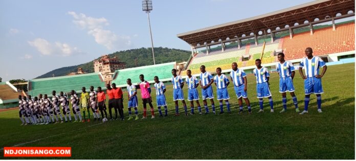 Match Infos Sport des journalistes contre l'As douanes au stade Boganda à Bangui @crédit photo Marly Pala