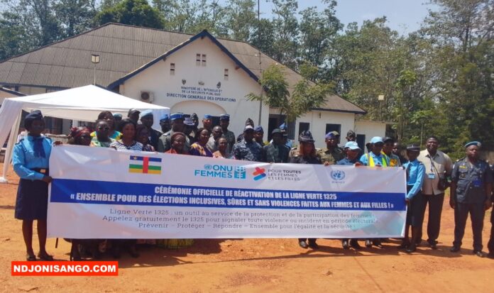 Lancement d'une ligne verte dédiée aux élections en RCA @crédit photo Jolidon Tcheckoé