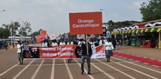 Orange Centrafrique célèbre le 67ᵉ anniversaire de la République lors du défilé du 1er décembre