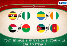 Fais tes pronostics pour les matchs les plus palpitants du 3ᵉ tour de la CAN avec 1xBet!