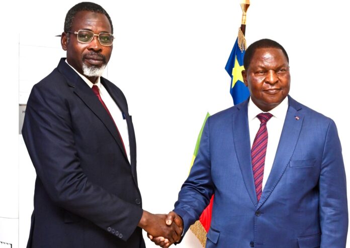 Faustin Archange Touadéra et Eddy Symphorien Kparekouti