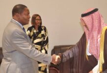 RCA: tête-à-tête du président Touadéra avec le vice-ministre saoudien des affaires étrangères