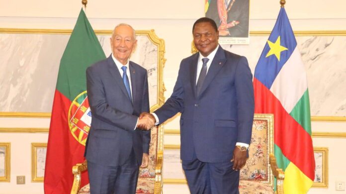 Marcelo Rebelo de Sousa et Faustin Archange Touadera