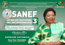 RCA: le SANEF édition 2026 placée sous le marrainage de la première Dame Tina Touadera