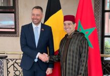 Sahara: la Belgique réaffirme son soutien à l’initiative d’autonomie sous souveraineté marocaine Le Vice-Premier ministre et ministre des Affaires étrangères belge, Maxime Prévot, avec son homologue marocain, Nasser Bourita.