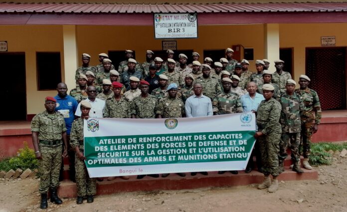 Renforcement des capacités des FACA en gestion des armes et munitions Renforcement des capacités des FACA en gestion des armes et munitions