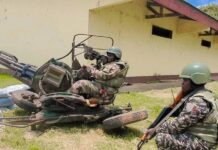 RCA: en mission à Ouanda-Djallé, le ministre de la défense appelle les FACA au professionnalisme Des éléments des forces armées centrafricaines (FACA)