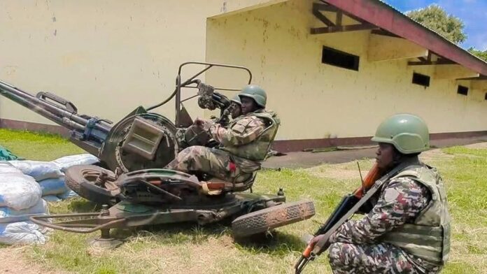 Des éléments des forces armées centrafricaines (FACA)