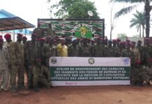 RCA: renforcement des capacités des FACA sur la gestion des armes et munitions Des éléments des FACA en formation sur la gestion des armes et minutions