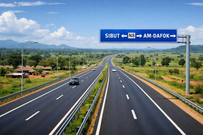 Maquette autoroute Sibut-Am Dafonk