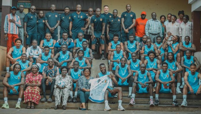 Les fauves centrafricains au centre pédiatrique de Bangui