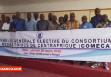RCA: le COMECA tient son assemblée générale élective et appelle à l’unité des médias privés Assemblée générale du COMECA @crédit photo Alfred Yemetchipa