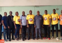 RCA: un nouveau bureau de la ligue de basketball de Bangui pour les 4 prochaines années Bureau de la ligue de basketball de Bangui @crédit photo Marly Pala