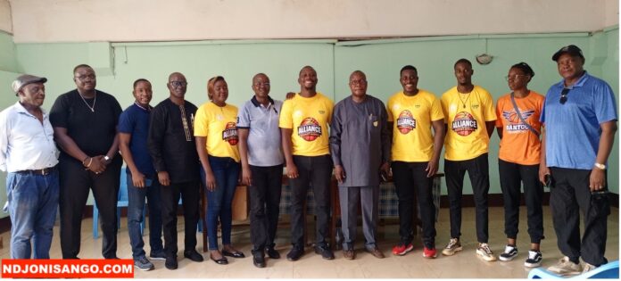 Bureau de la ligue de basketball de Bangui @crédit photo Marly Pala