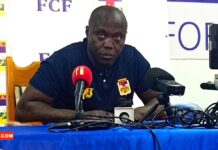 RCA: 30 fauves convoqués pour la cohésion avec la sélection nation et le public centrafricain Le sélectionneur Eloge Enza-Yamissi @crédit photo Marly Pala