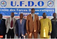 RCA: Eddy Symphorien Kparekouti reconduit à la tête du Conseil des leaders de l’UFDO Les leaders de la plateforme politique UFDO @crédit photo Marly Pala